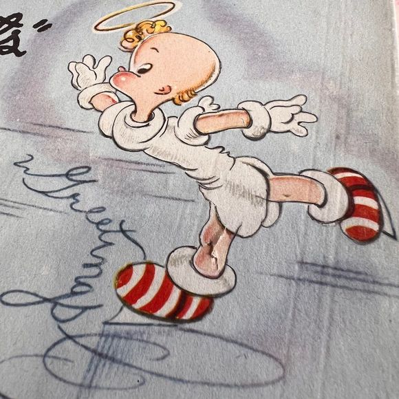 Vintage Christmas Cards Set, Smarty Pants Series Cartoon Christmas Greeting Card - Picture 7 of 10